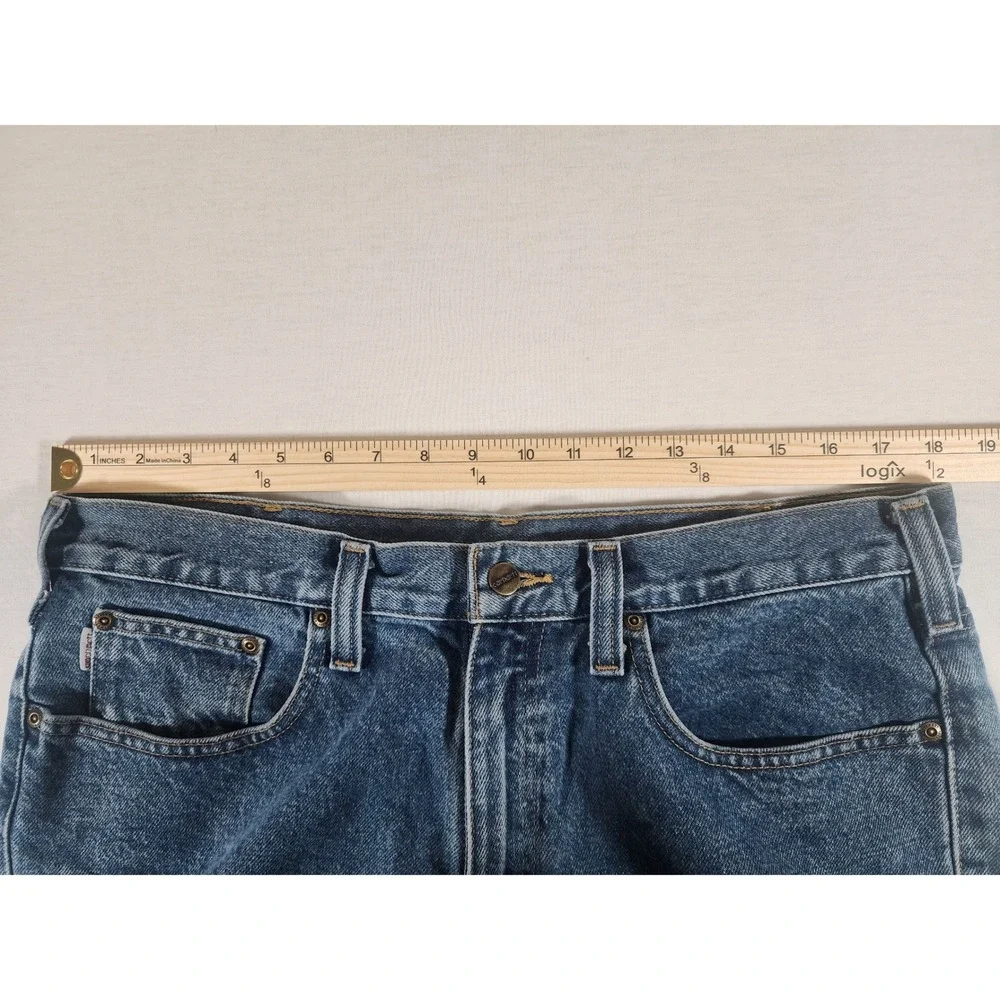 Carhartt Jeans Mens 35x30 Relaxed Fit B460 DPS Deepstone Wash Denim Workwear
